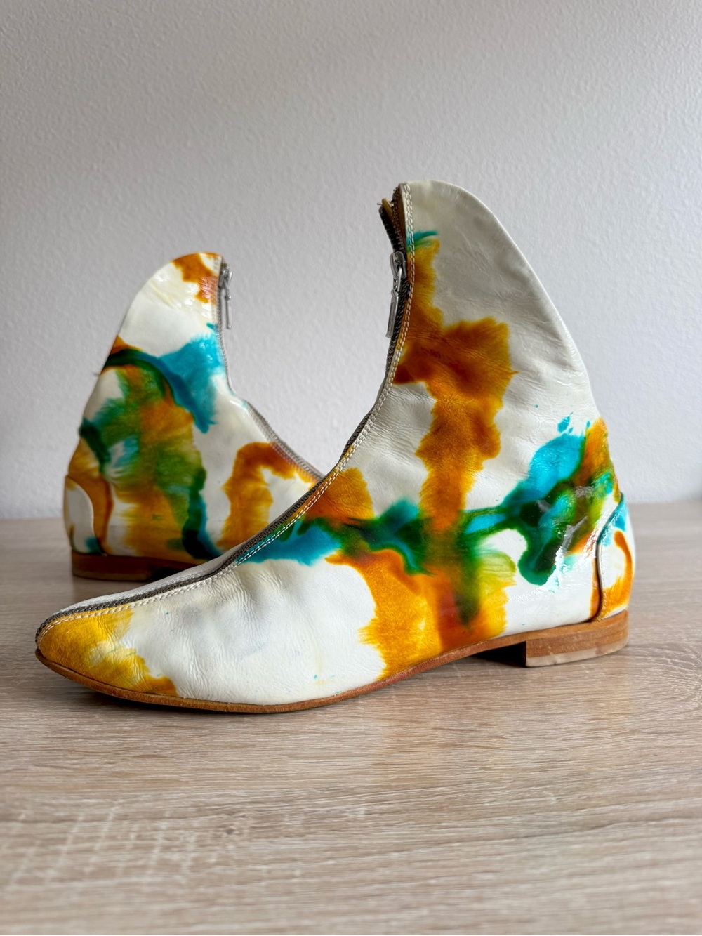 Papucei boots multicolor ankle boots Sz 40 whimsical Fairycore artsy